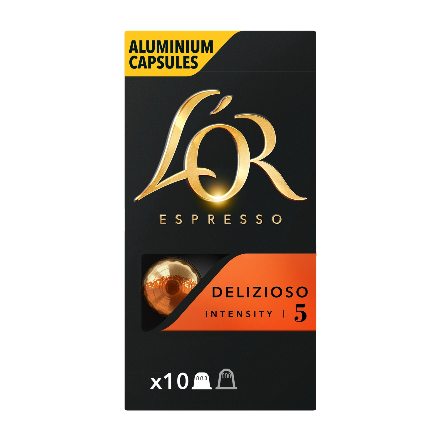 L'OR Capsules Espresso Delizioso compatible Nespresso x10