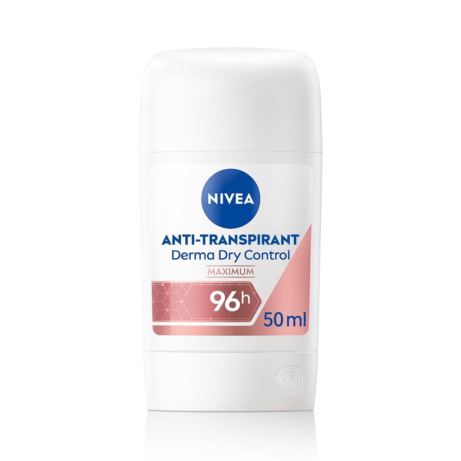 NIVEA Déodorant Femme Aisselles Derma Dry Control 96H Stick 50 ml