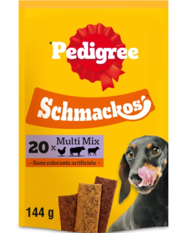 Pedigree Schmackos friandises pour chiens - 3 saveurs, 20 pièces