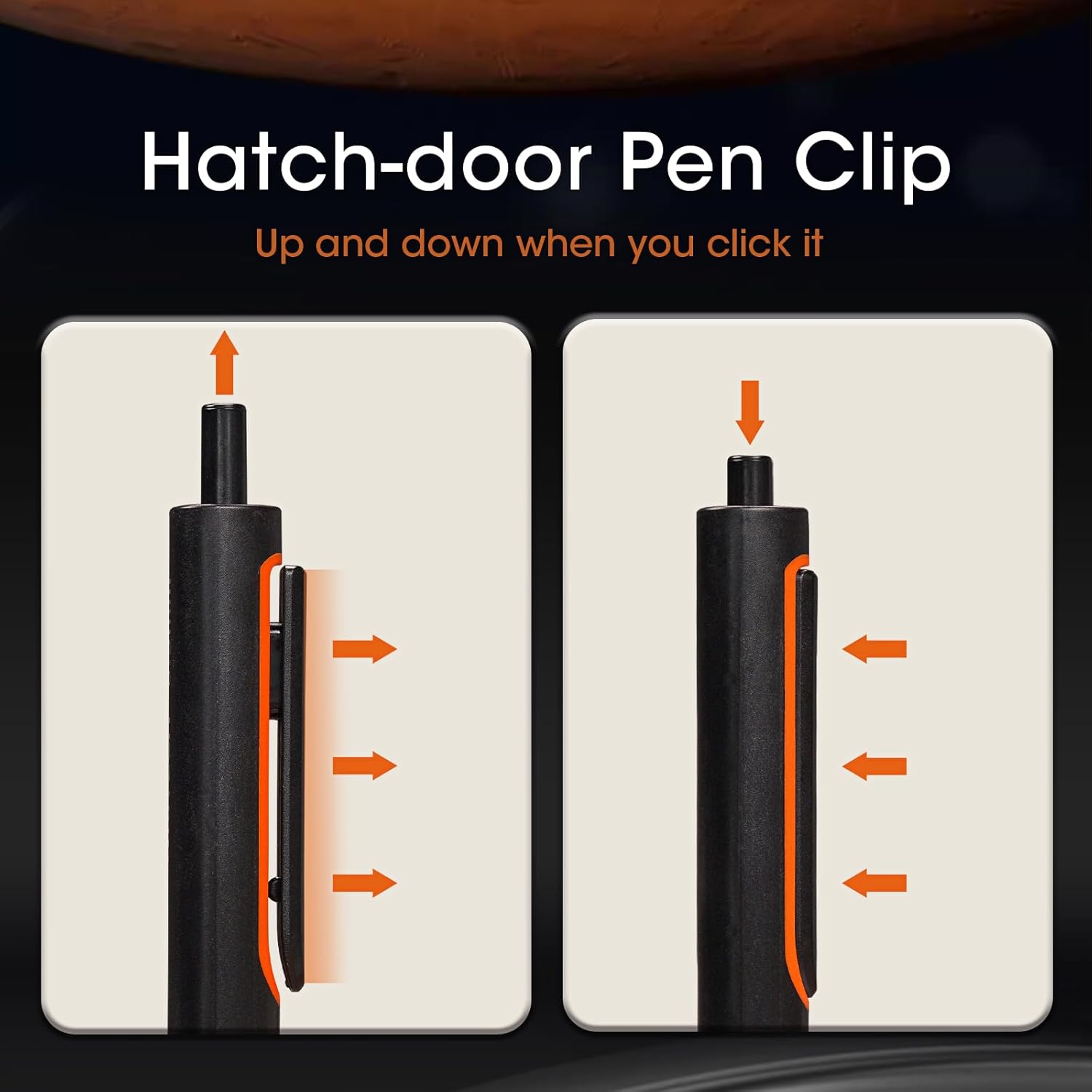 Writech Lot de 8 stylos-bille rétractables à encre gel 0,5 mm - Couleurs variées