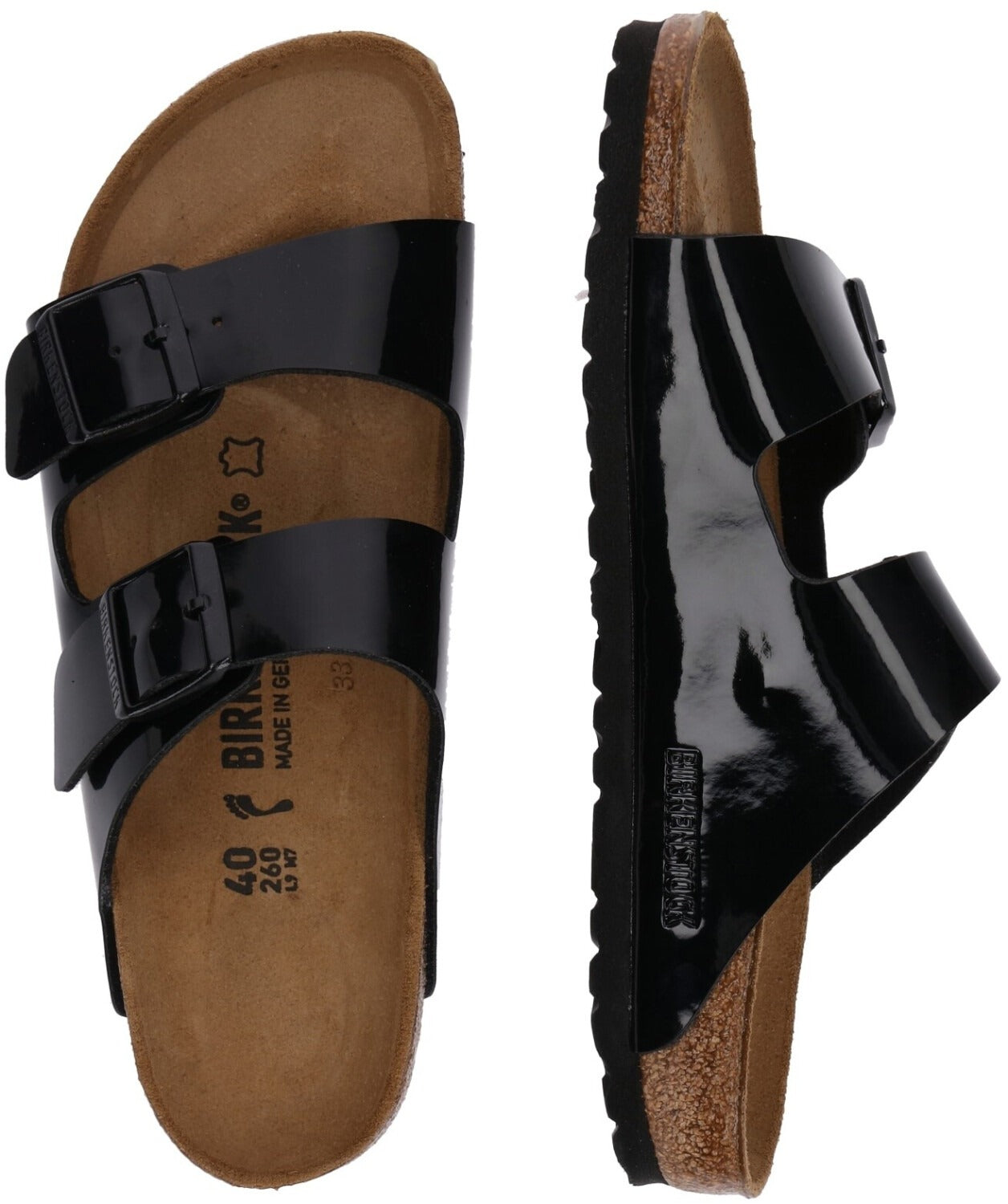 Birkenstock Arizona Birko Flor Femme (Standard) Noir