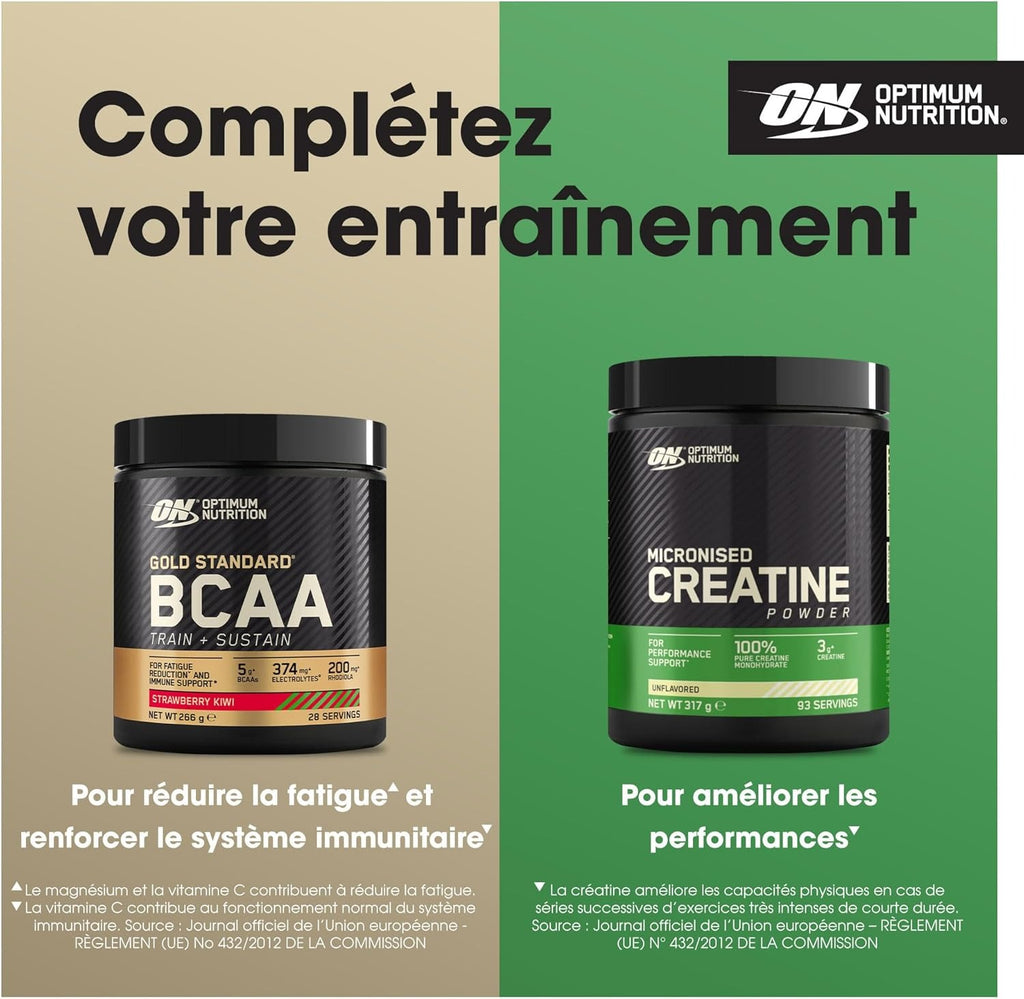 Optimum Nutrition Gold Standard 100 % Protéine de lactosérum Glace à la vanille 450 g (15 portions)