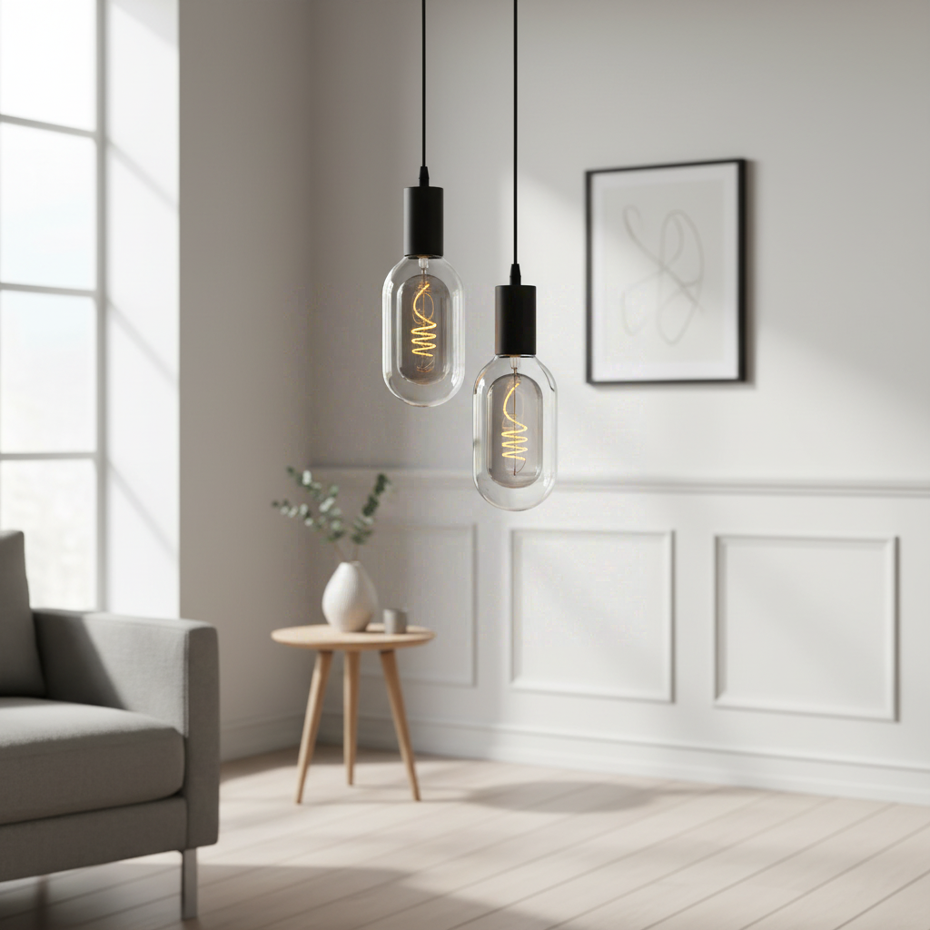 Ampoule DECO - E27 T95 BSF Dimmable, verre fumé - blanc chaud 1800K 100 W. - Nordlux
