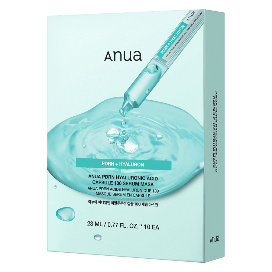 ANUA PDRN HYALURONIC ACID CAPSULE 100 SERUM MASQUE TISSU 23ML 10pcs