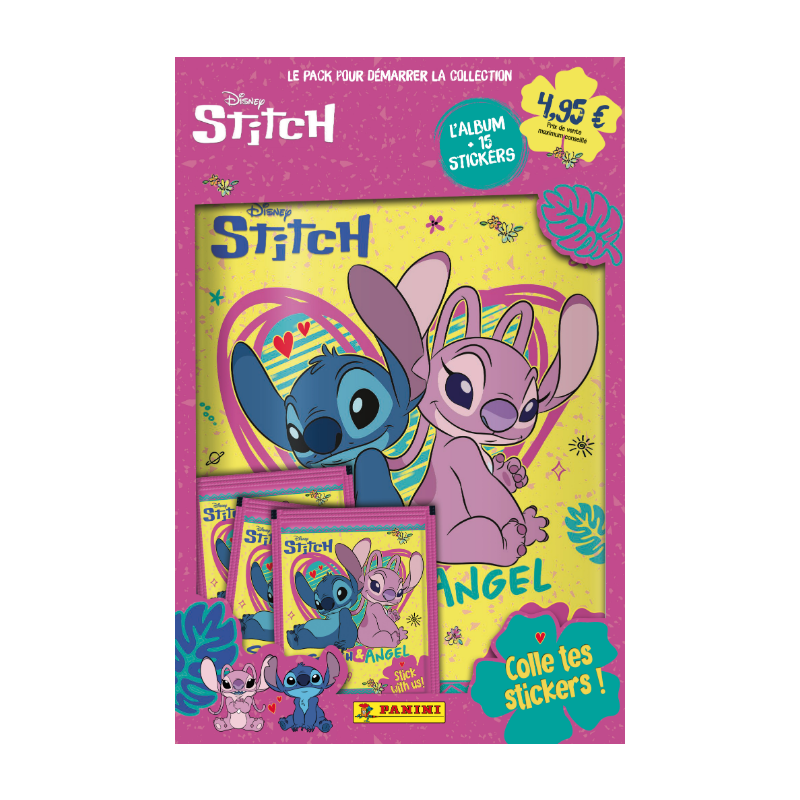 PANINI STITCH 3 - STITCH & ANGEL Album + 3 pochettes