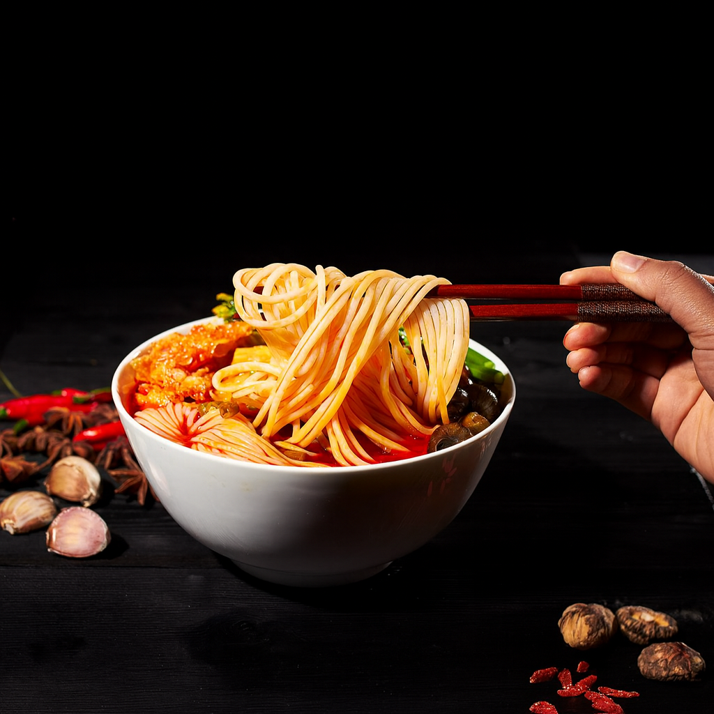 HAOHUANLUO Nouilles de riz Luosifen saveur écrevisse - Contient des édulcorants - 300 g