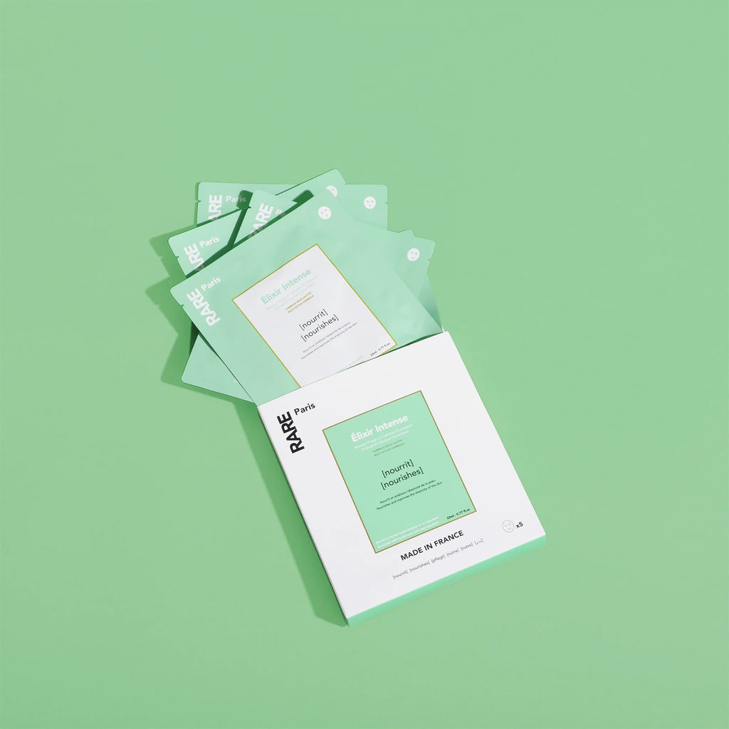 RARE Paris Boîte de Masques Elixir Intense (5 Feuilles)