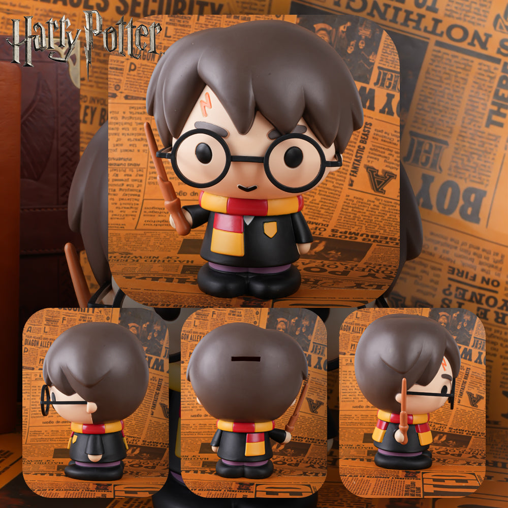Tirelire Harry Potter Officielle 3D en PVC Étanche et Incassable – Figurine Décorative, Boîte à Monnaie, Organisateur de Bureau, Objet de Collection, Idée Cadeau