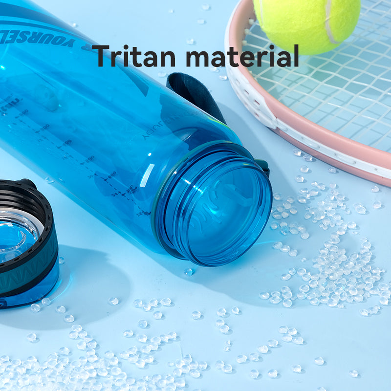 JORDAN & JUDY Gourde de sport en Tritan avec poignée 1000 ml - Bleu foncé
