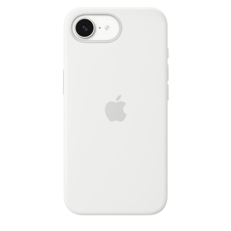 Apple Coque en silicone pour iPhone 16e, blanc