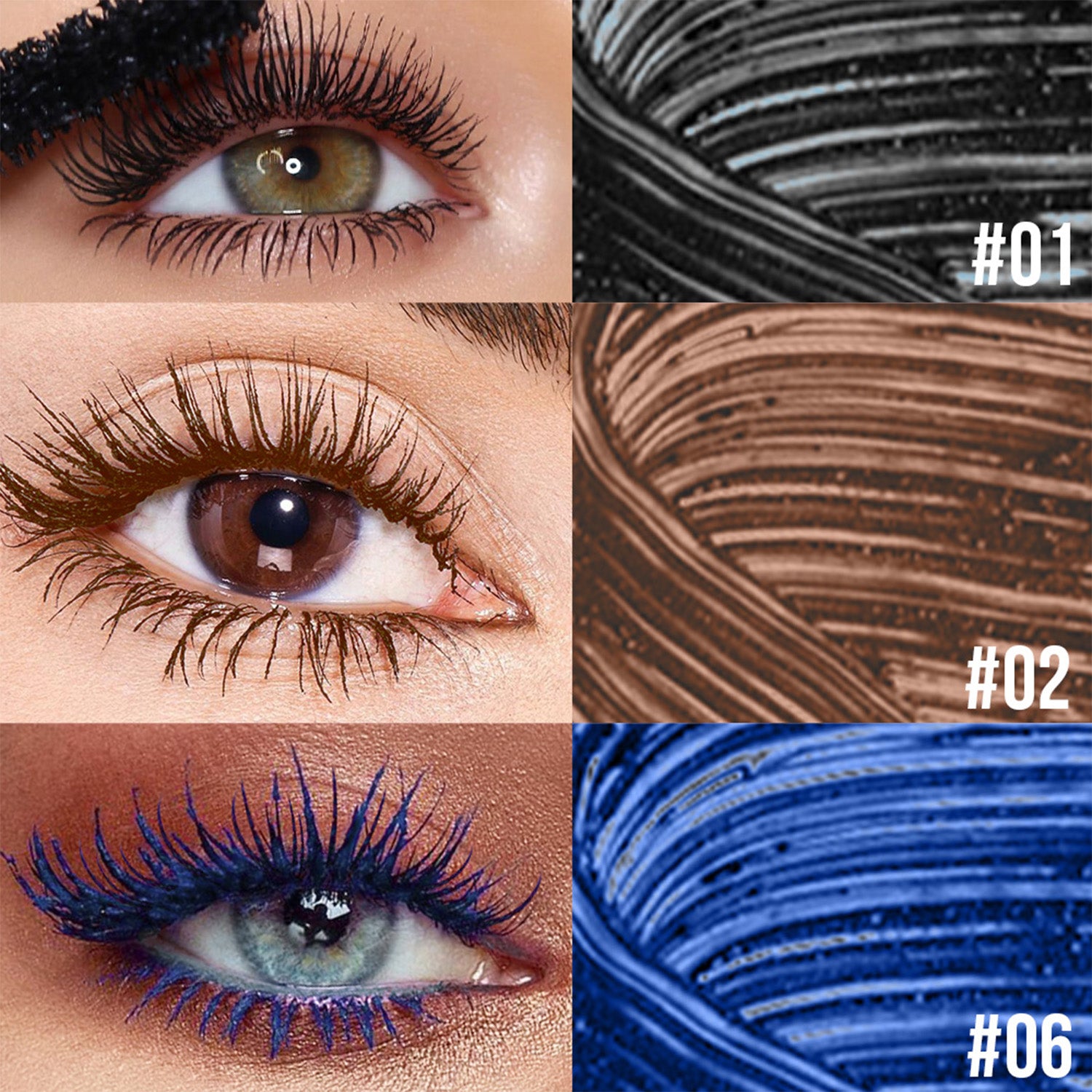MISSLYN Color Mania Coffret de mascara noir + marron + bleu océan - n° 1