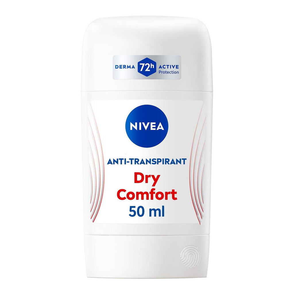NIVEA Déodorant Femme Aisselles Dry Comfort Protection 72h Stick 50 ml