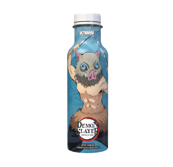 Ultra Pop - Demon Slayer: Kimetsu no Yaiba - Inosuke - Boisson aromatisée jus de fruit saveur litchi - 33cl