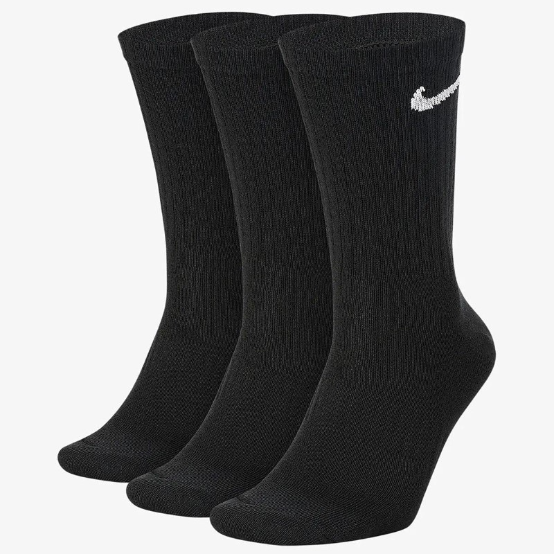Nike Chaussettes de sport mi-mollet amortissantes lot de 6 Noir