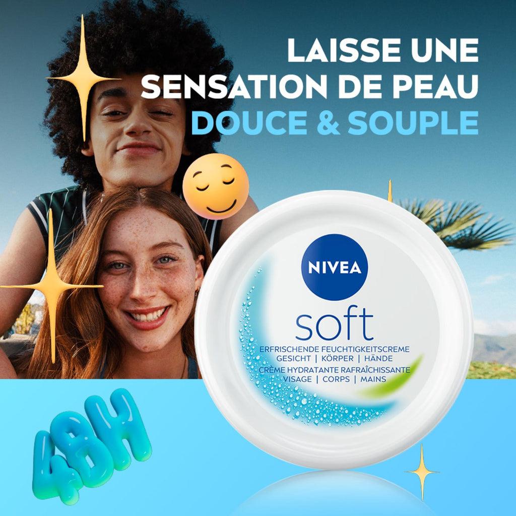 NIVEA Soft Crème Hydratante Pot - 100 ml