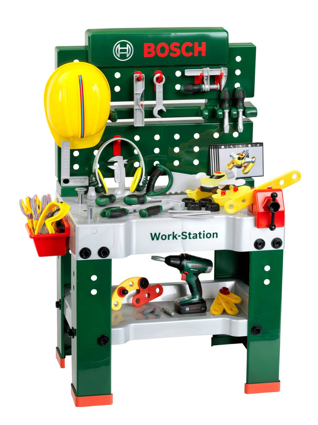 Klein Bosch Établi de Jeu 8469 avec Tournevis Ixolino et Équipement de Sécurité