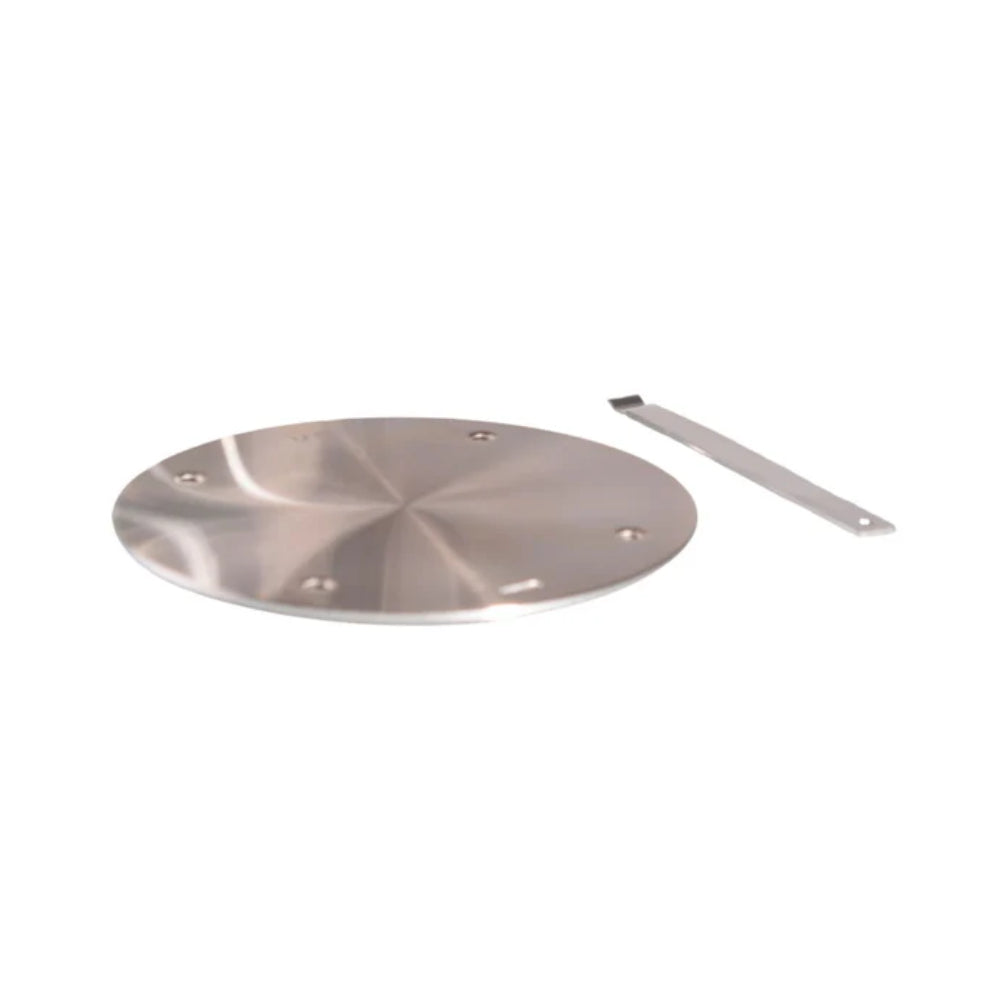 BELISSAM Disque d’adaptation en acier pour plaques à induction avec poignée de sécurité amovible et 4 pieds isolants anti-surchauffe - 20 cm