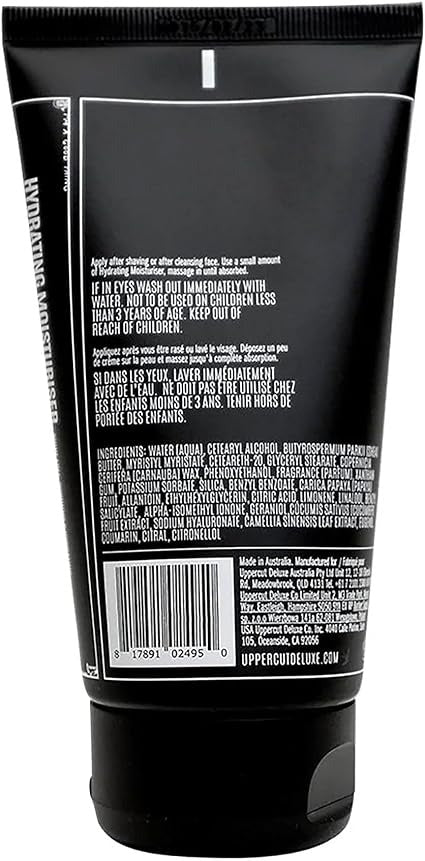 Uppercut Deluxe Crème Visage Hydratante pour Homme pour Apaiser et Réparer la Peau 120 ml