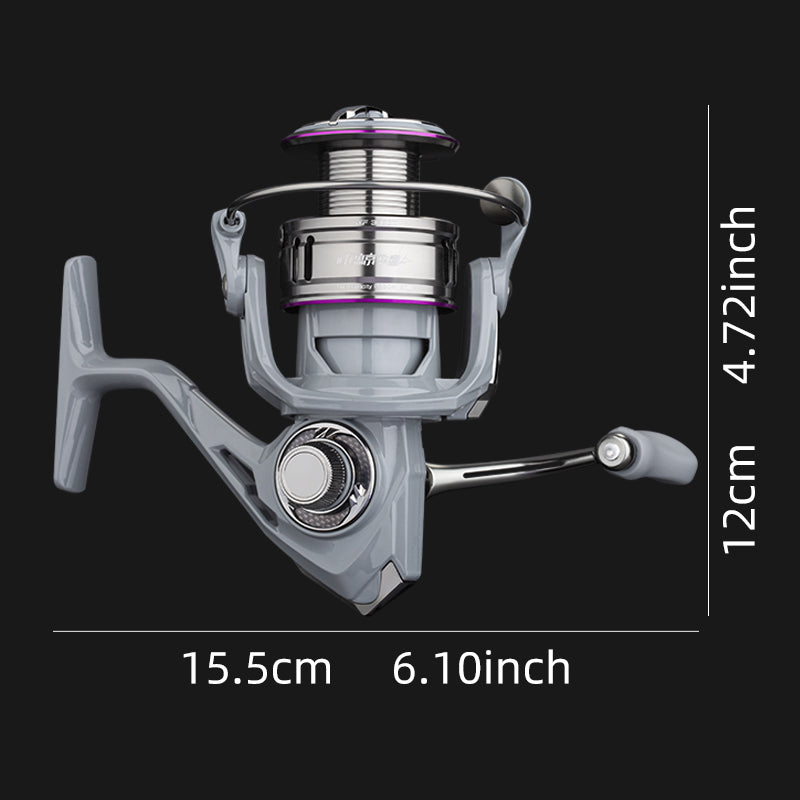 ECOODA SXF Shadow Seeking Moulinets à tambour fixe pour pêche en rivière, lac et ruisseau au lancer d’appâts