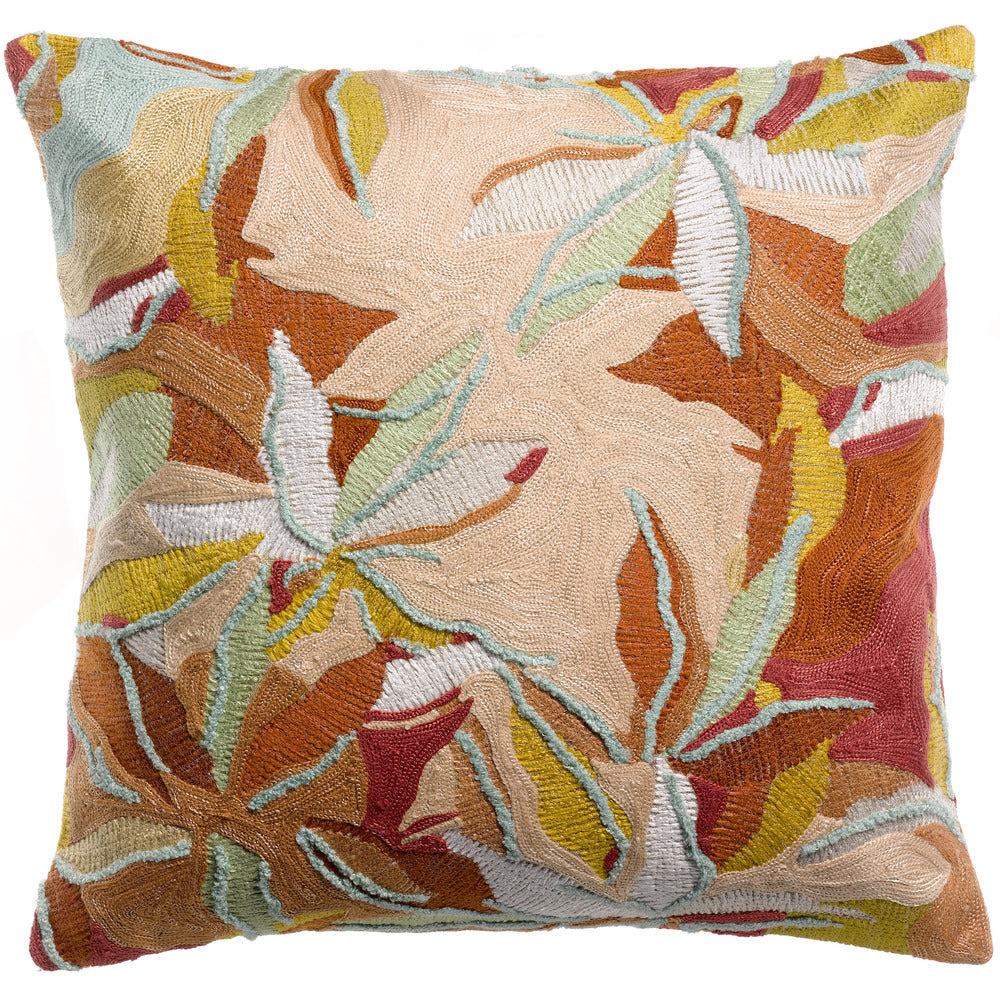 Housse de coussin brode alina dragee