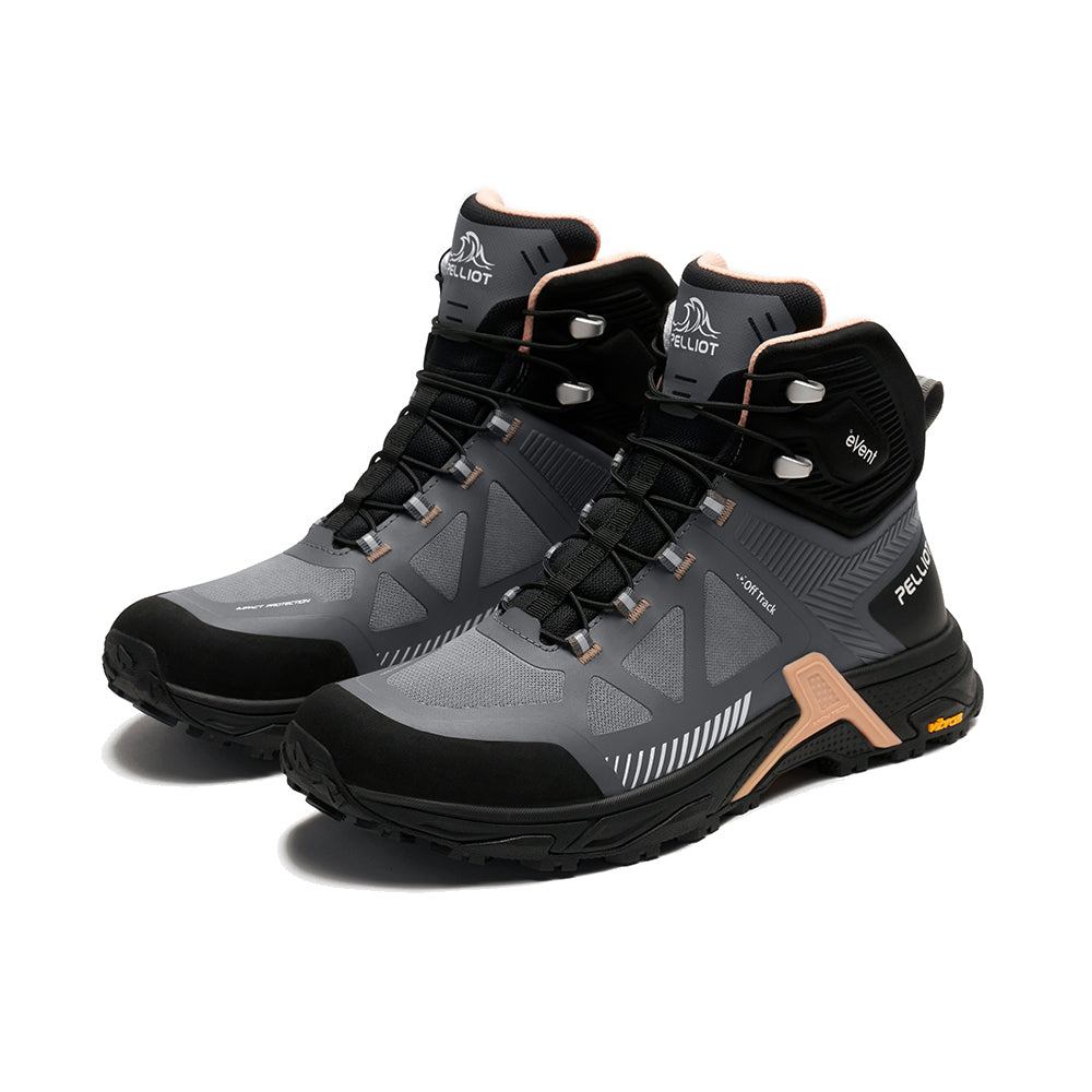PELLIOT Bottes de randonnée à hautes tiges pour femmes Voyage Camping – Durable et de soutien, Gris roche (EU 38)