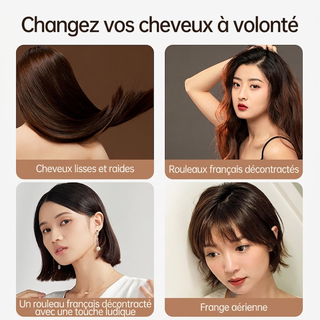 K·SKIN KD280 Lisseur/Fer à lisser, Soin des cheveux aux 20 millions d'ions négatifs + Chauffage rapide en 30 secondes, Neuf réglages de température de 120 à 200℃
