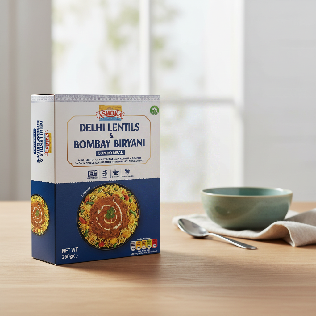 Ashoka Lentilles de Delhi et biryani de Bombay instantanés 250 g