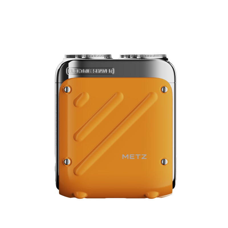 METZ Traveler Rasoir électrique à grille sans fil mini portable pour homme, Utilisation à sec et humide, Étanche, Autonomie 60 min