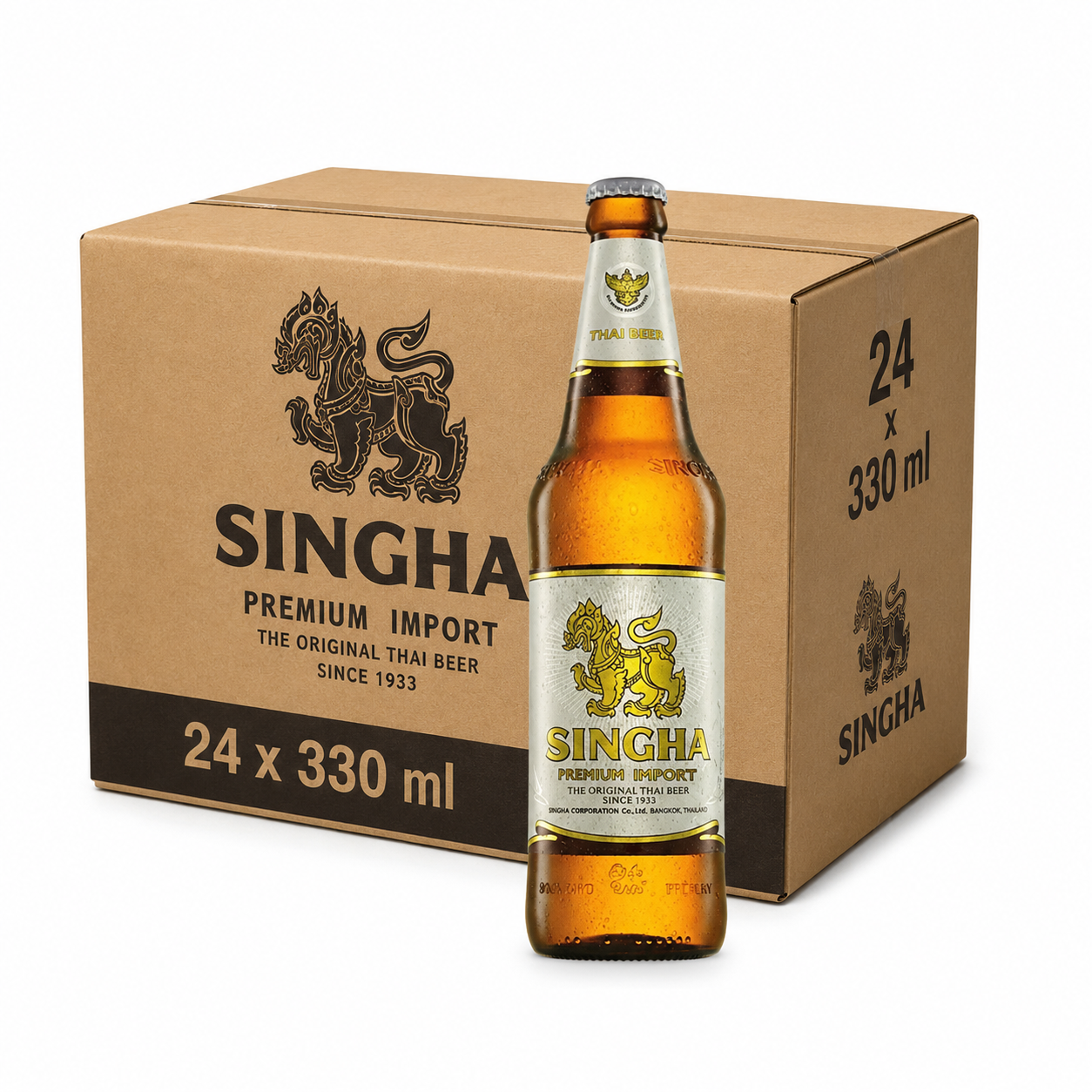 Singha Bière 5 % 24 x 330 ml