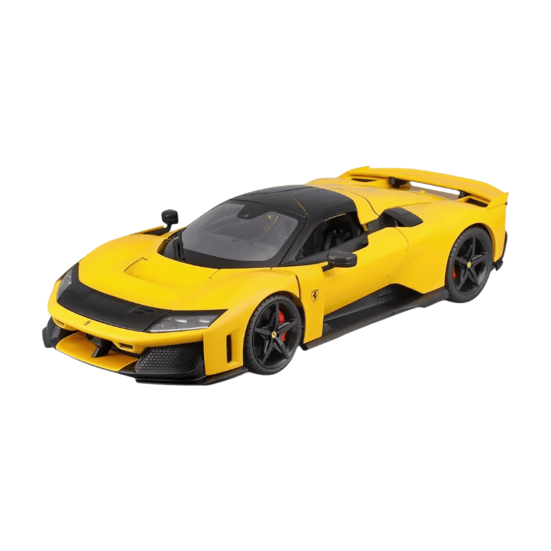 Bburago 1:18 Race & Play Ferrari F80 Voiture Miniature en Métal - Jaune (18-16013)