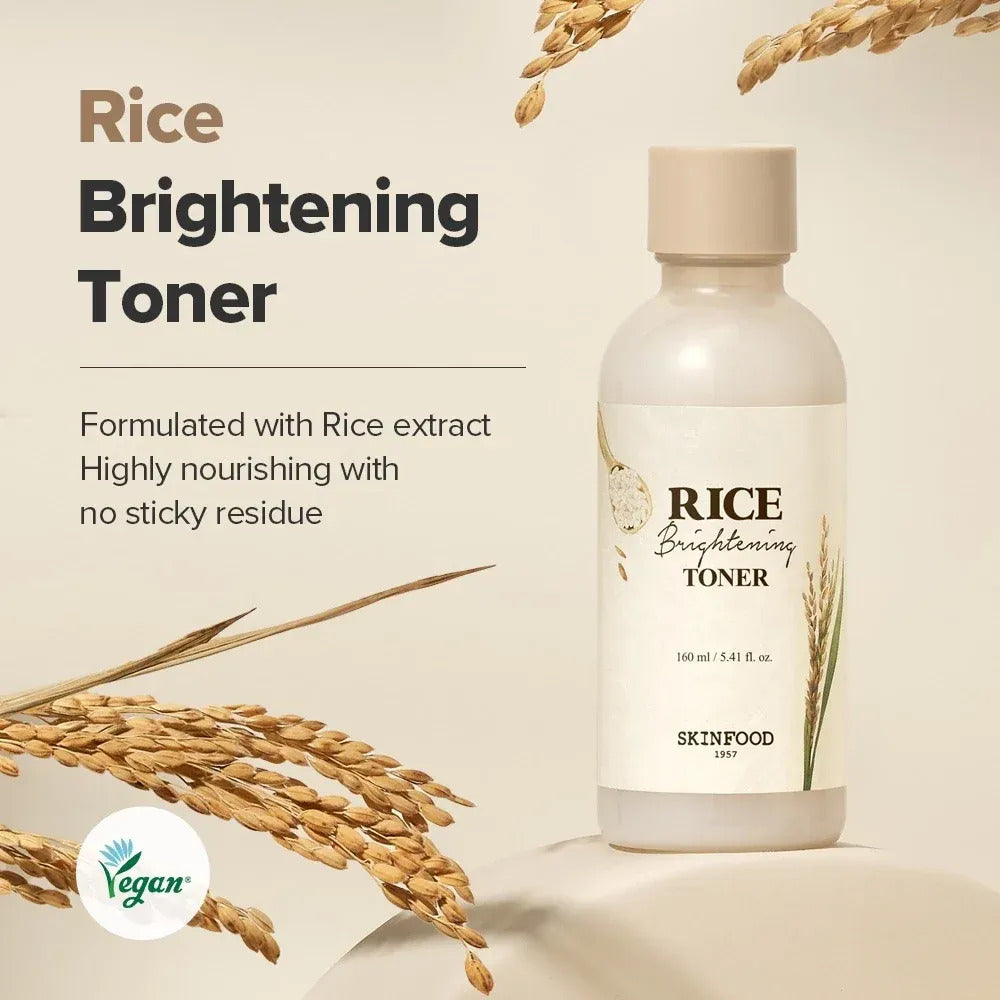 SKINFOOD Lotion Tonique Éclaircissante au Riz 160 ml