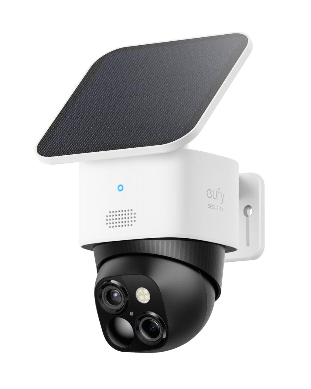 eufy SoloCamS340 Caméra de surveillance solaire sans fil WiFi pour l’extérieur, 360°, 3K, sans angle mort, Wi-Fi 2,4 GHz, pas de frais mensuels, compatible HomeBase 3