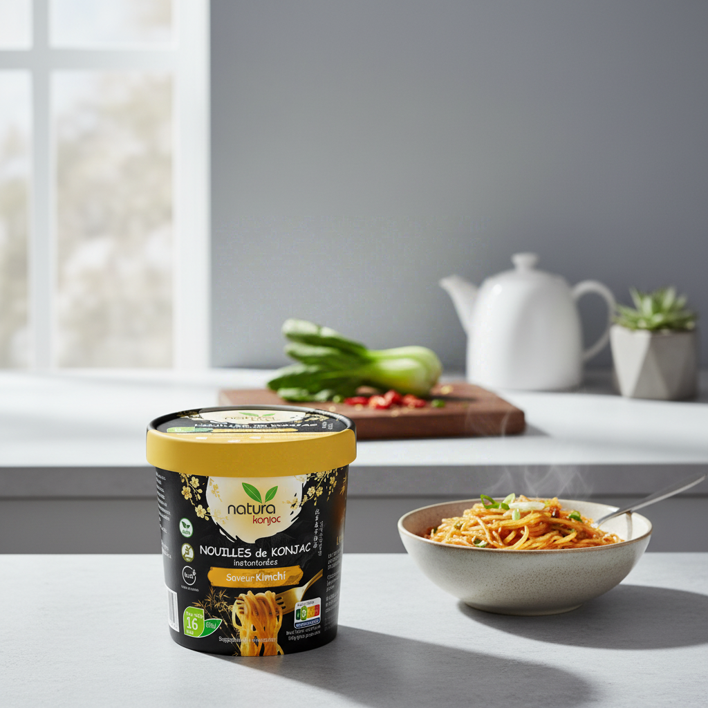 Natura Konjac Nouilles de konjac instantanées saveur kimchi - 162 g