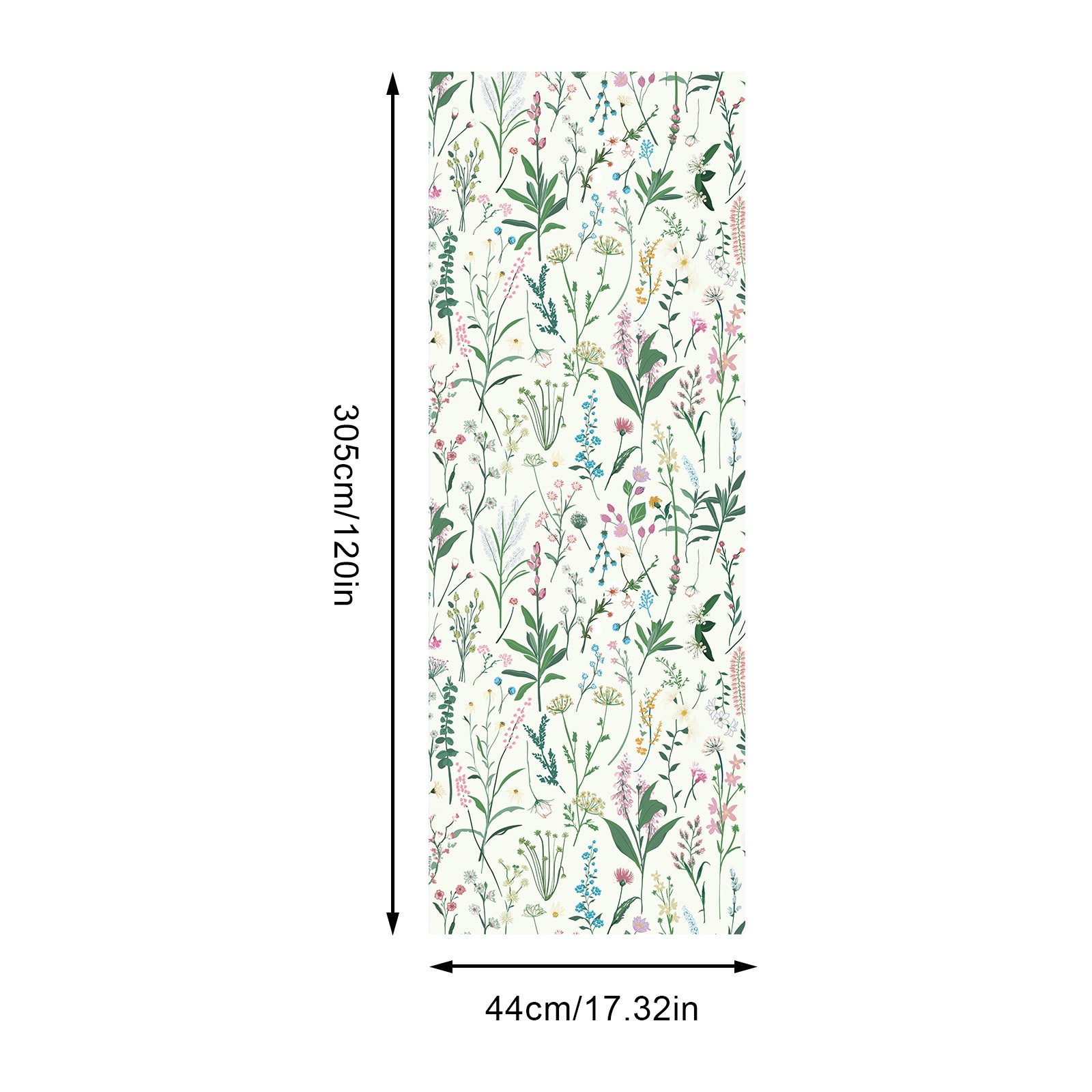 Papier Peint Autocollant de Printemps Murgall Jaune 44x305cm 1 Rouleau