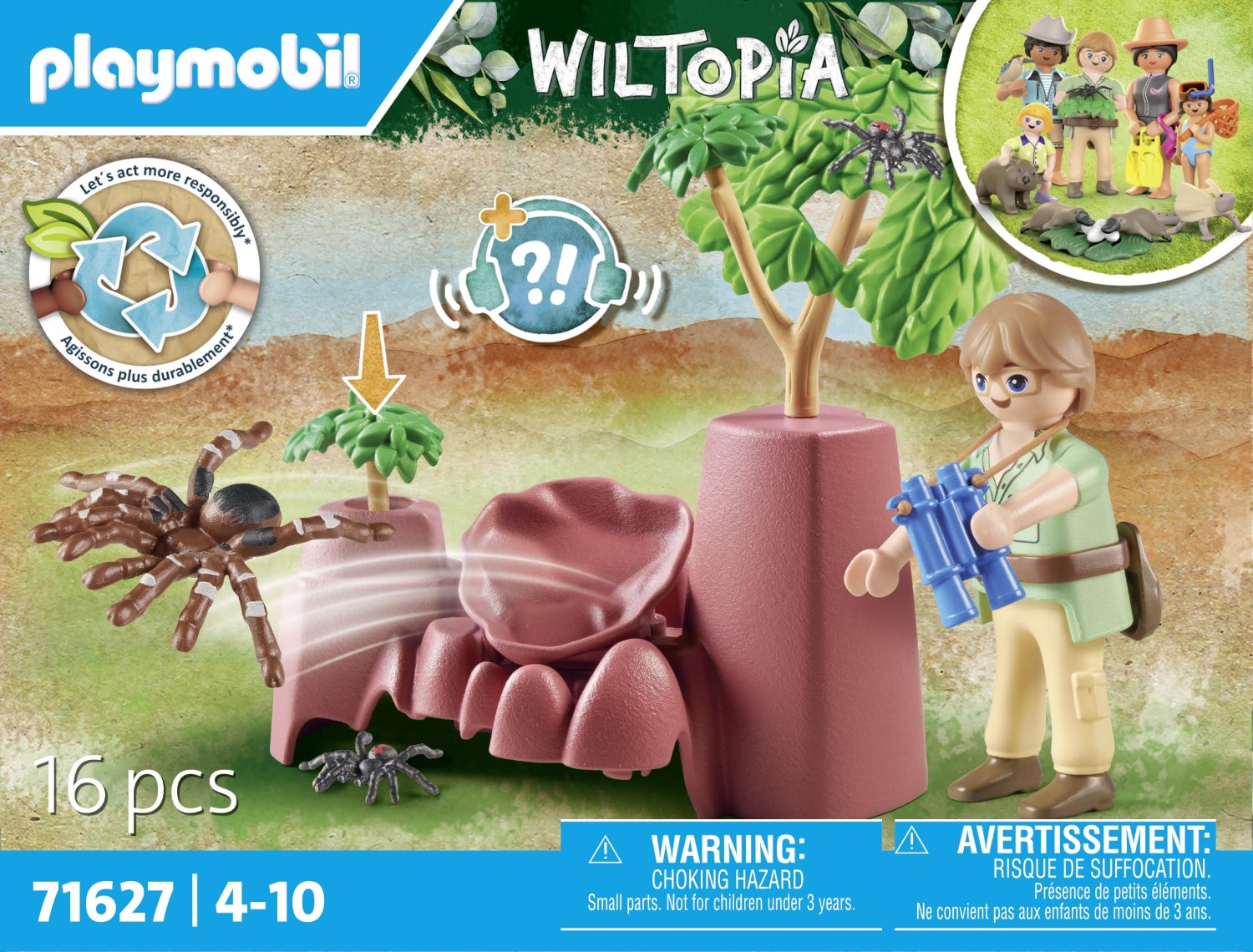 Playmobil aventurier araignee