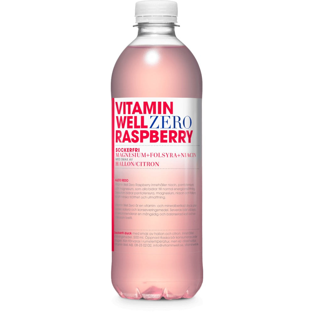 VITAMIN WELL Zero Raspberry Pack 12x 50cl