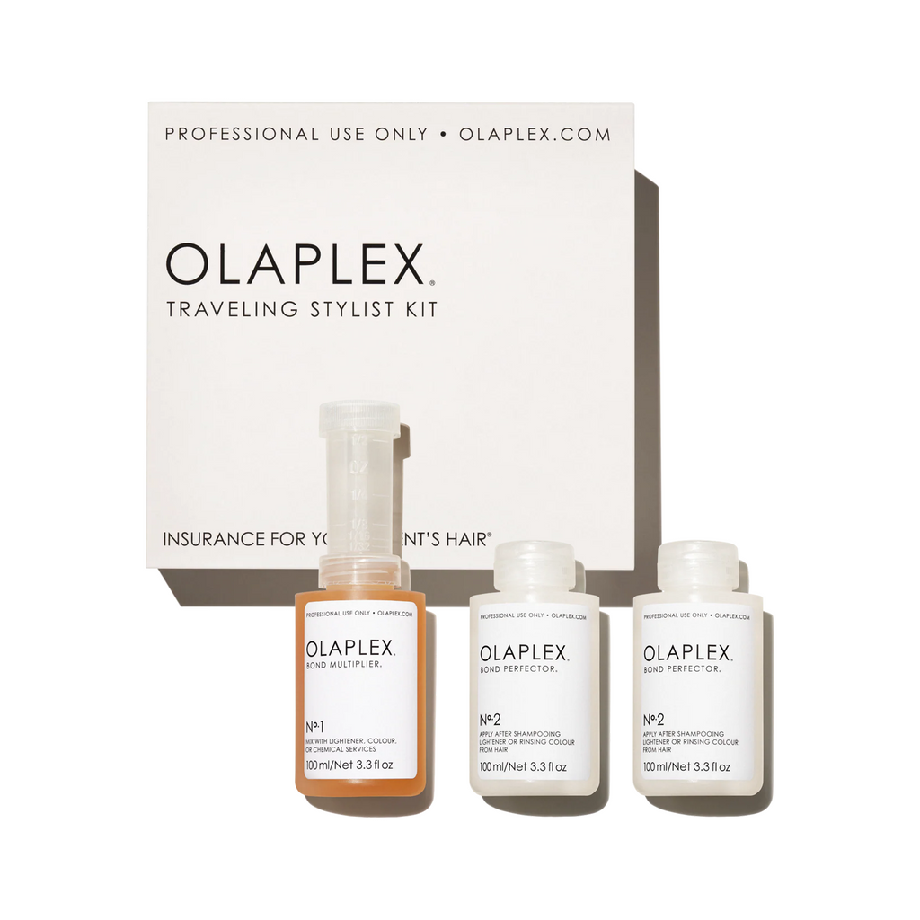 Olaplex Kit de voyage pour coiffeur (N°1 Multiplicateur de liaisons 100 ml + N°2 Perfecteur de liaisons 100 ml x 2)