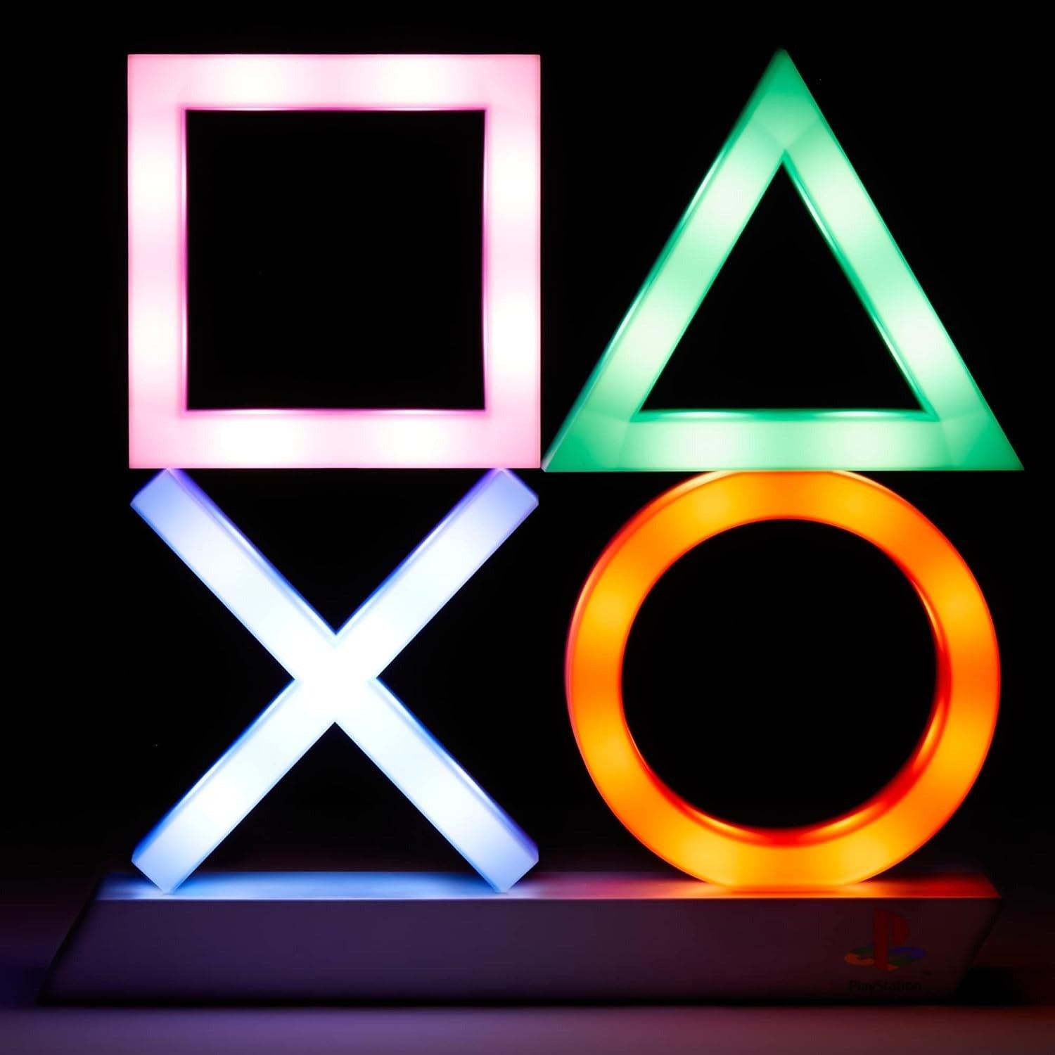 PlayStation Icons Light XL - sous Licence Officielle - 30 cm - 3 Modes d'Éclairage - Réactif à la Musique - Alimenté par USB ou Batterie