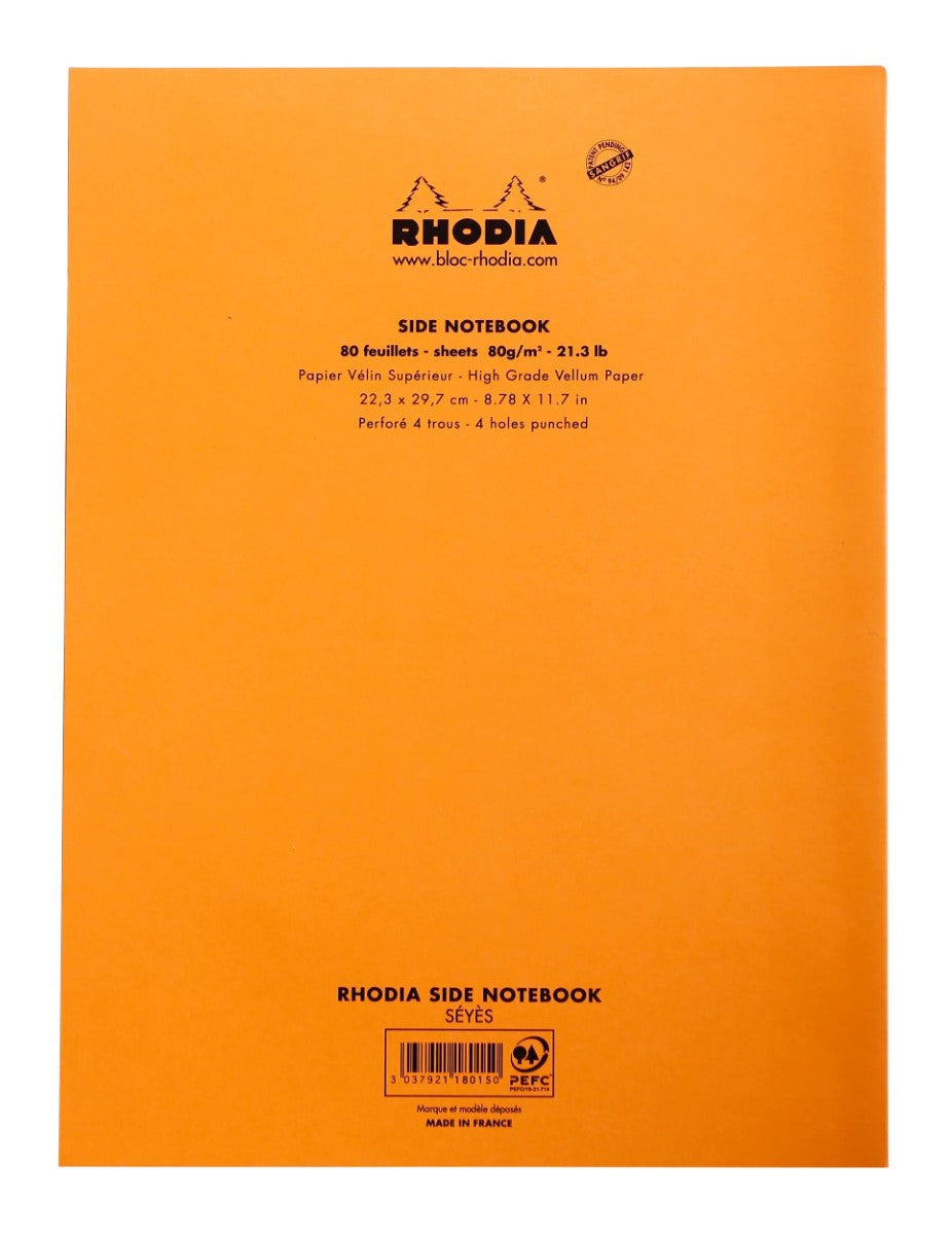 Rhodia Bloc-Notes Agrafé sur le Côté Lot de 3 A4+ 80 Feuilles Chacun