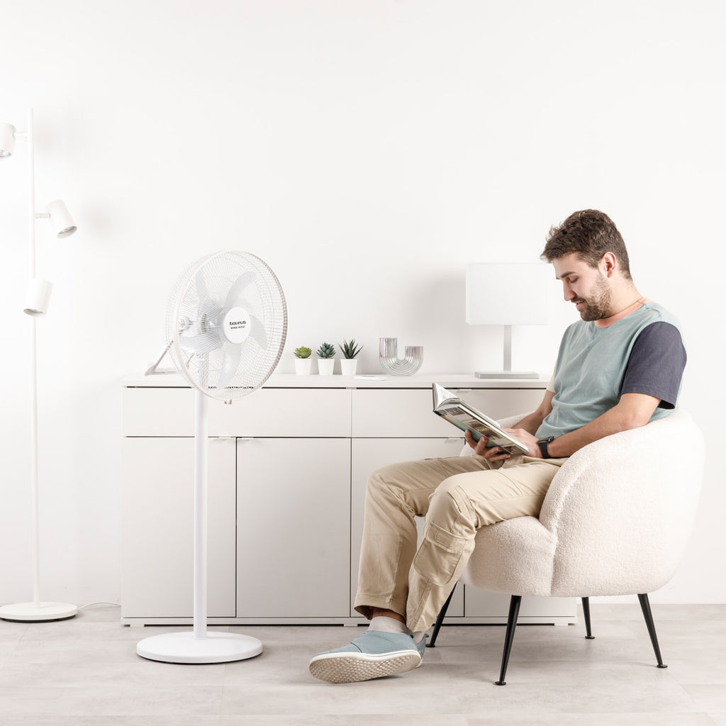 Taurus Ventilateur sur pied 40cm 35w 5 vitesses blanc boreal 16 cr - BOREAL16CRGO