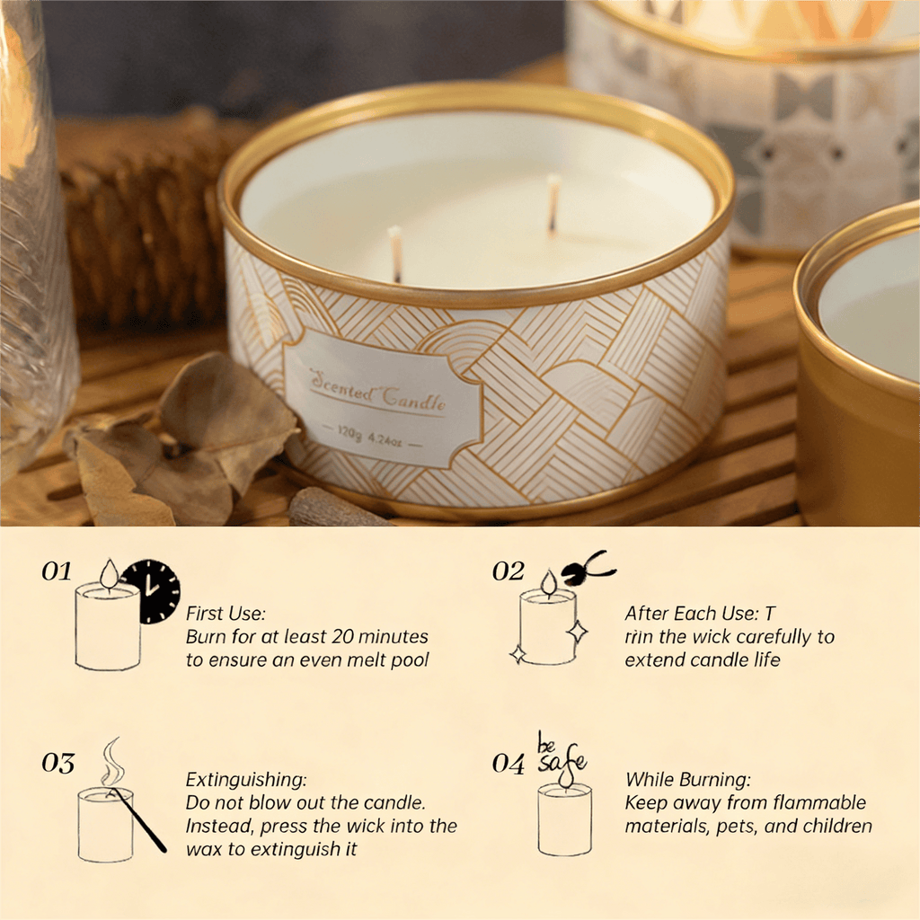 ZOOLY Bougie parfumée en conserve 120 g - Genévrier et lavande