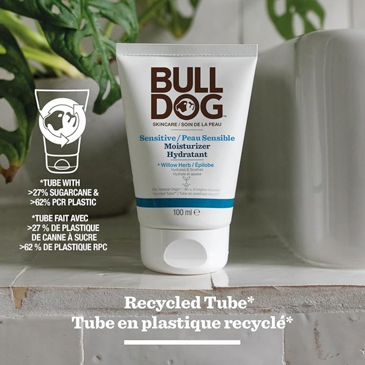 BULLDOG SKINCARE Peau Sensible - Soin Hydratant Visage - 100ml