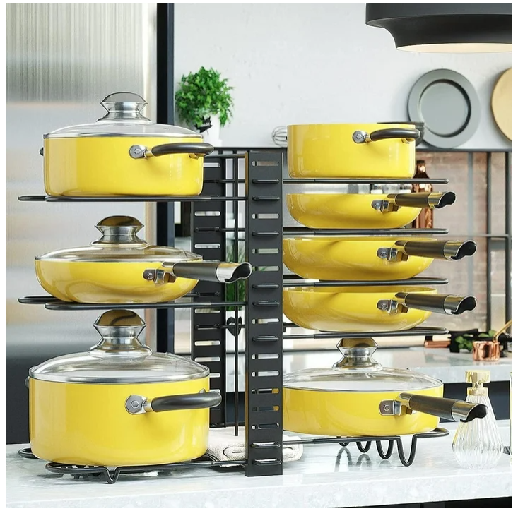 SRD 0198 étagère de rangement de cuisine - 8 niveaux 4.5MM (lot de 2)
