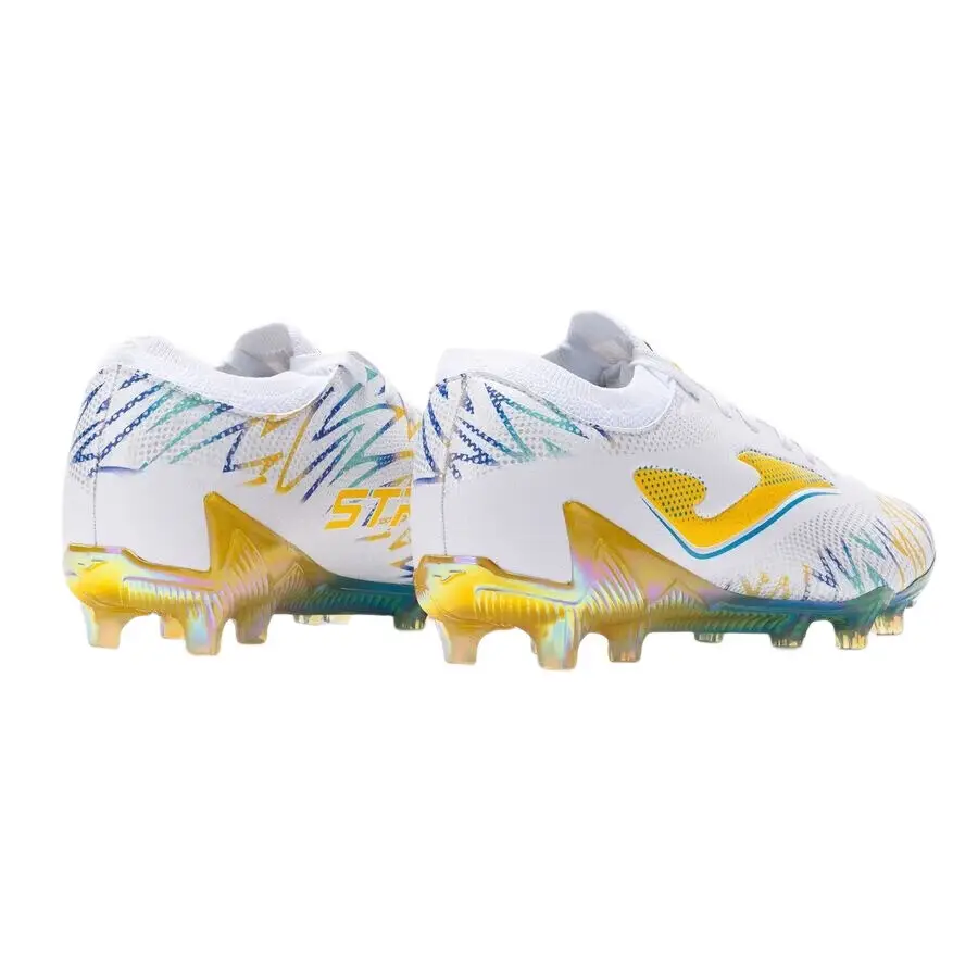JOMA Chaussures de football Striker 24, terrain ferme (FG), blanc, pointure 43