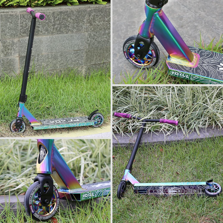 VOKUL K1 Pro Trottinette freestyle pour débutants à partir de 8 ans - Neo