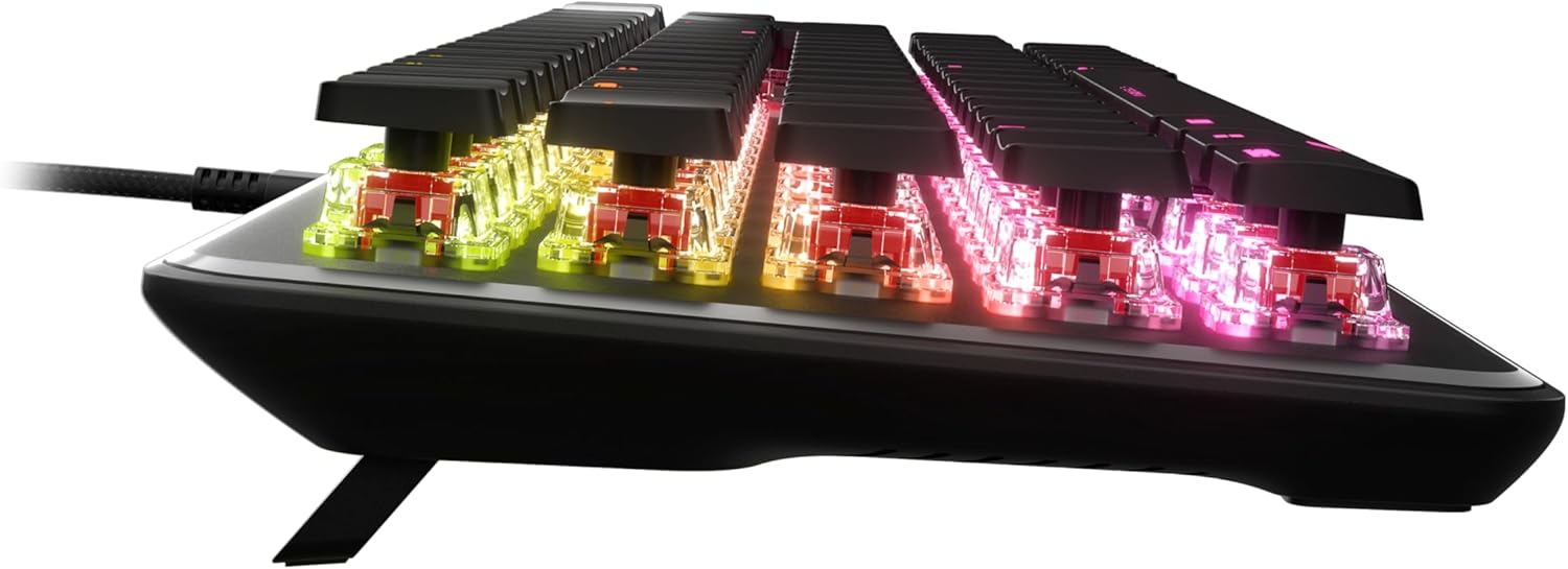 Turtle Beach Vulcan II Mini Clavier de Jeu Mécanique (Switch Optique Titan II) Filaire RGB, 65 % - AZERTY - Noir