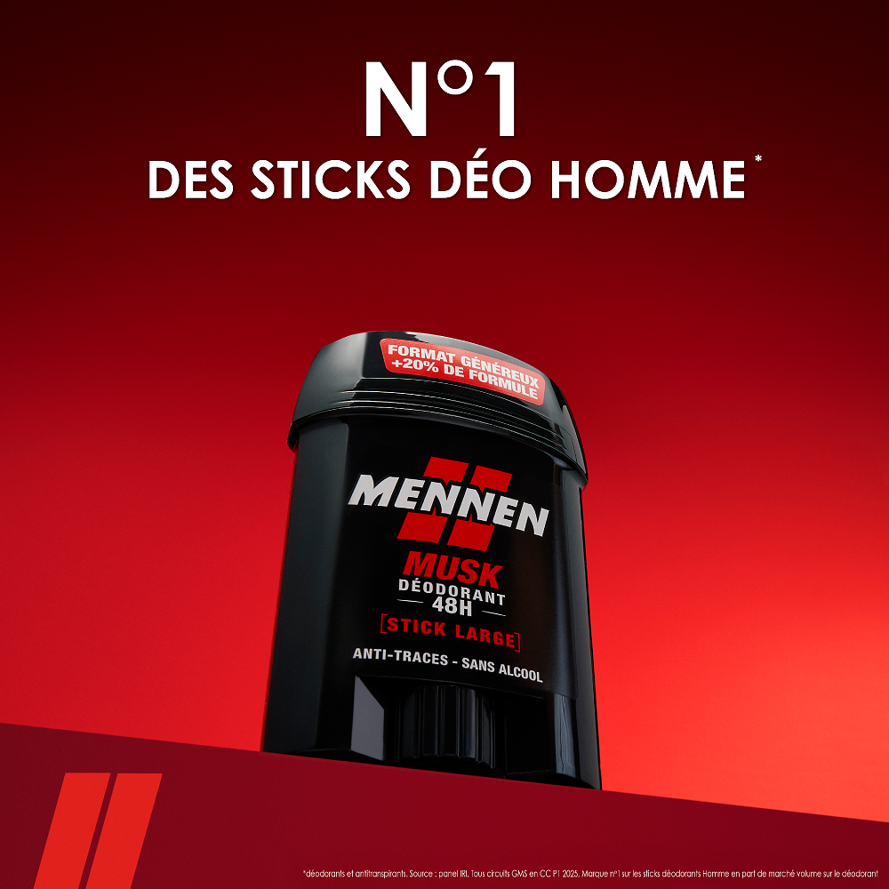 Mennen Homme Bâton Déodorant Musk 24H 60ml