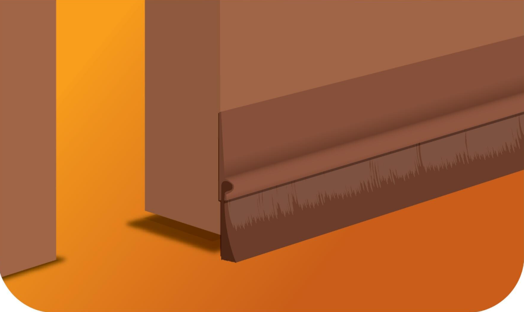 3M Bas de porte isolant adhésif sol irrégulier Marron classique Marron 0,93 m