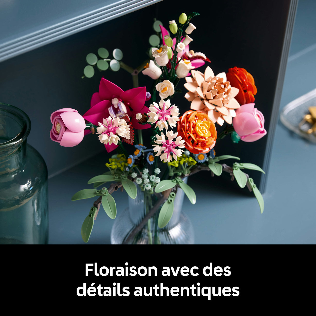 LEGO Botanicals 10342 Le joli bouquet de fleurs roses