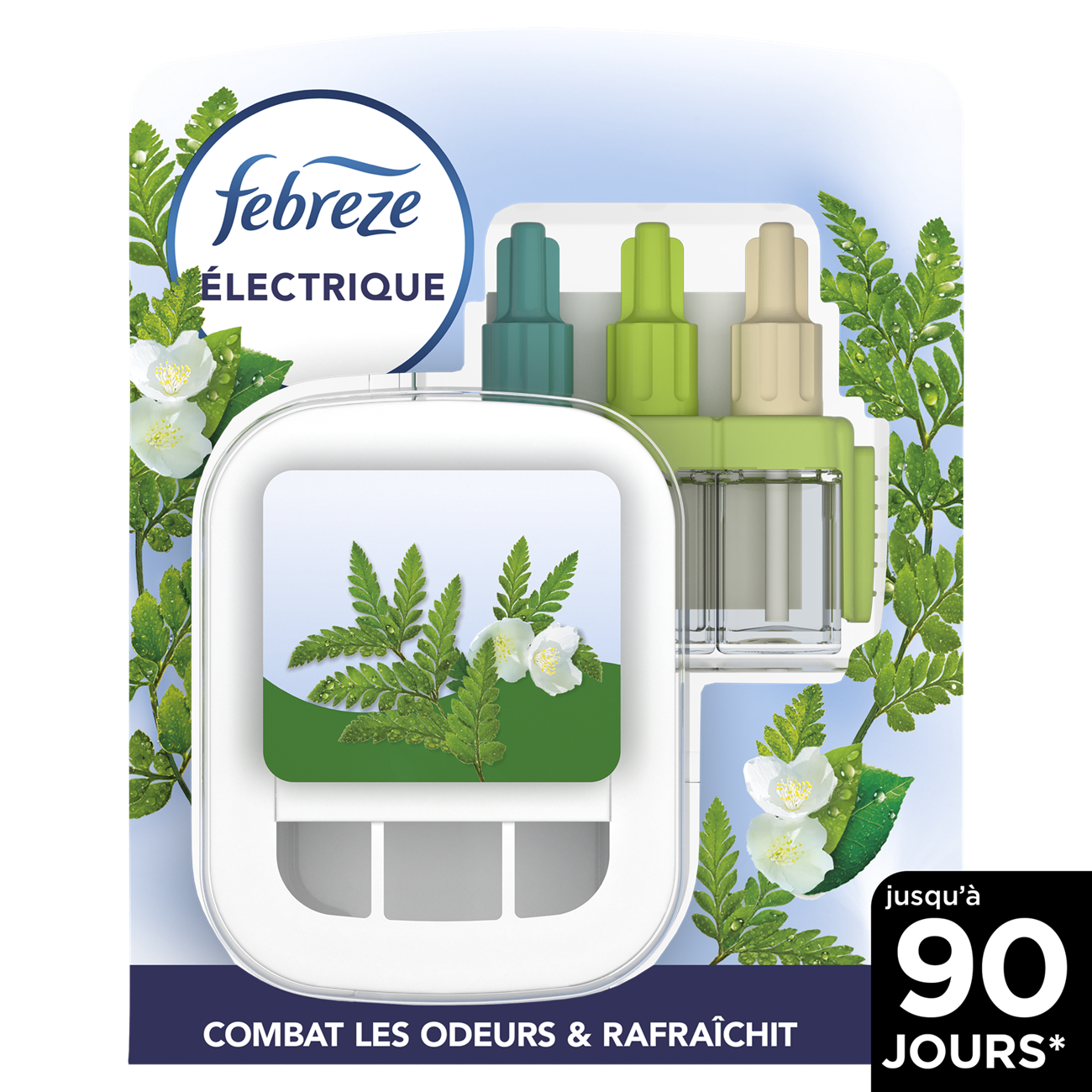 FEBREZE Kit de démarrage désodorisant électrique Rosée du matin